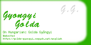 gyongyi golda business card